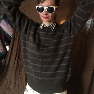 Allyn St.George vintage Sweater wool acrylic L